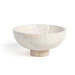 Side angle displaying bowl’s rounded edges and pedestal base detail