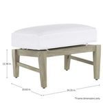 Product Image 6 for Croquet Teak Ottoman from Summer Classics