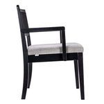 Opposite side profile with armrest and cushion visible from the right side