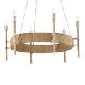Product Image 8 for Monzie 6-Light Rattan Rope Chandelier from Currey & Company