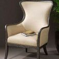 Product Image 2 for Uttermost Zander Tan Wing Back Armchair from Uttermost