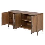 Product Image 5 for Landmark Four Door Brown Sugar Oak Credenza from Jamie Young