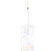 Product Image 3 for Glass Clear & Pink Candle Holder from BIDKHome