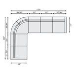 Product Image 4 for Gio Fabric Power Motion Sectional from Bernhardt Furniture