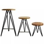 Product Image 3 for Harpoon Wood And Iron Stool from Homart