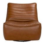 Product Image 2 for Mcclain Roche Tan Leather Swivel Single Sofa from Noir