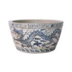 Product Image 1 for Blue & White Ming Dragon Phoenix Basin Planter from Legend of Asia