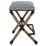 Product Image 8 for Braddock Iron & Rope Backless Black Counter Stool from Uttermost