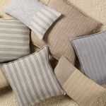 Product Image 1 for Madelia Striped Cream/ Silver Pillow from Jaipur 