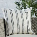 Product Image 3 for Colter Indoor/ Outdoor Ivory/ Black Striped Pillow from Jaipur 