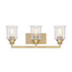 Product Image 3 for Hampton Warm Brass 3 Light Bath from Savoy House 
