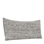 Angled front view highlighting the textured hand-woven surface of the pillow