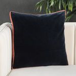 Product Image 5 for Bryn Solid Navy/ Pink Throw Pillow from Jaipur 