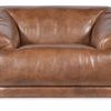 Front view of Fleetwood Chair emphasizing plush seat cushion and wide armrests