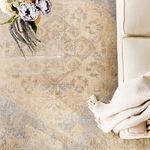 Product Image 4 for Baun Medallion Beige/ Silver Rug from Jaipur 