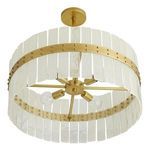 Product Image 3 for Sinclair Antique Gold Brass Steel Chandelier from Arteriors