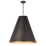 Alternate styling photo of French Maid chandelier with chain and ceiling mount against white background