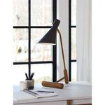 Spyder Task Lamp styled on white desk near window with office supplies