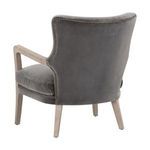 Product Image 4 for Calvin Dark Dove Velvet Solid Oak Club Chair from Essentials for Living
