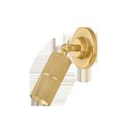 Truett Wall Sconce isolated on plain white background angled to show side and front of the knurled cylinder light