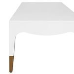 Product Image 3 for Tapered Leg Coffee Table With Antique Brass Foot Caps from Worlds Away