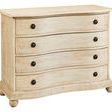 Product Image 1 for White Washed Bow Front Chest from Furniture Classics