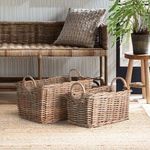Product Image 2 for Normandy Halo Rectangular Baskets, Set Of 2 from Napa Home And Garden