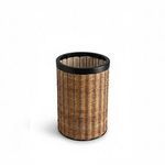 Product Image 3 for Natural Iron & Bamboo Round Lantern Dia 7" from BIDKHome