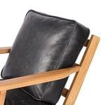 Product Image 1 for Brooks Rialto Ebony Leather Lounge Chair from Four Hands