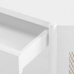 Product Image 6 for Nadia 1-Drawer White Lacquer Side Table from Villa & House
