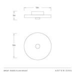 Product Image 9 for Moers Flush Mount from Arteriors