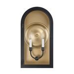 Product Image 2 for Grotto 2-Light Outdoor Wall Lantern in Matte Black with Vintage Gold from Savoy House 