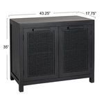 Product Image 3 for Savannah Cane & Mango Wood Cabinet from Creative Co-Op