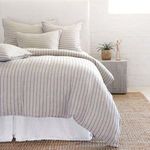 Product Image 1 for Blake Flax / Midnight Striped Linen Queen Duvet Cover from Pom Pom at Home