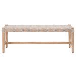 Product Image 4 for Costa Natural Gray Mahogany Woven Rope Bench from Essentials for Living