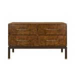 Product Image 1 for Etta Dark Burl Wood Cabinet from Worlds Away