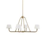 Product Image 1 for Dudley Aged Brass White Chandelier from Four Hands