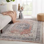 Product Image 4 for Temple Medallion Gray/ Red Rug from Jaipur 