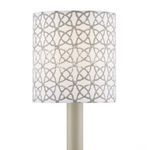 Product Image 1 for Block-Print Gray Drum Chandelier Shade from Currey & Company