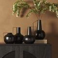 Product Image 9 for Aleta Vases, Set Of 4 Iron Matte Black from Four Hands