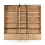 Product Image 9 for Bane Triple Bookshelf with Ladder - Smoked Pine from Four Hands