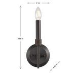 Product Image 6 for Gardner 1-Light Wall Sconce in Champagne Mist from Savoy House 