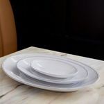 Product Image 2 for Friso Medium Ceramic Stoneware Oval Platter - White from Costa Nova