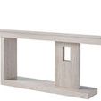 Herrero Console viewed from left side showing cantilevered top extending over open base and central panel