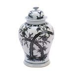 Product Image 3 for Blue & White Porcelain Temple Jar Magpie On Treetop from Legend of Asia