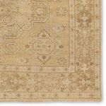 Product Image 4 for Folklore Hand-Knotted Medallion Khaki / Cream Rug 18" x 18" from Jaipur 