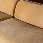 Close-up showing the seam and cushion connection on the Naomi Concave Modular Sectional