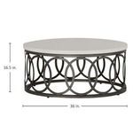 Product Image 5 for Ella Aluminum 36" Coffee Table from Summer Classics