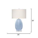 Product Image 3 for Coin Cornflower Blue Table Lamp from Jamie Young