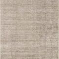 Modern Beverly Stone Rug in neutral taupe with a subtle linear woven pattern and soft rayon wool blend